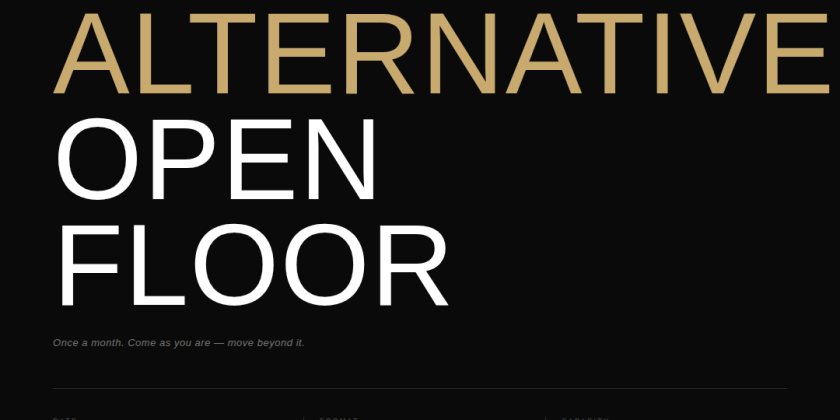 Alternative Open Floor &mdash; Cross-Style Movement Lab (NYC)