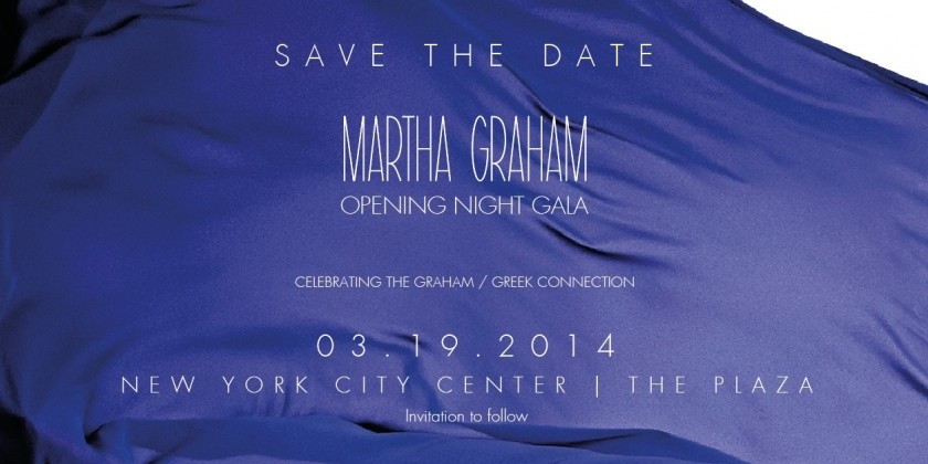 Save the Date: Opening Night Gala March 19, 2014