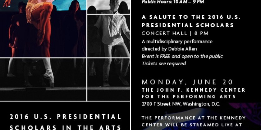 WASHINGTON DC: Debbie Allen salutes the 2016 U.S. Presidential Scholars