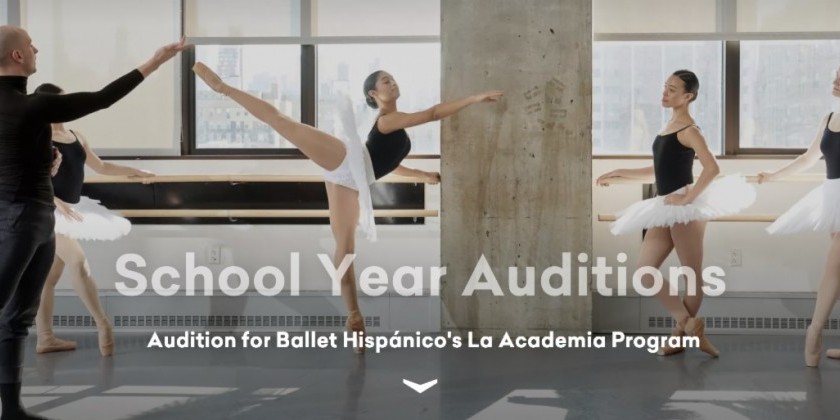 Ballet Hisp&aacute;nico School of Dance announces Pre-Professional Program Auditions for 2022-23 School Year