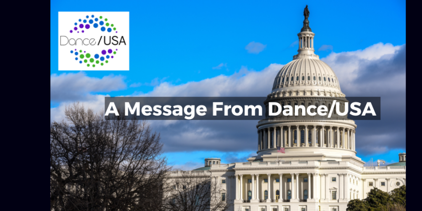 DANCE NEWS: Arts Grants Cancelled | NEA's Existence Threatened | Dance/USA Urges Your Involvement 