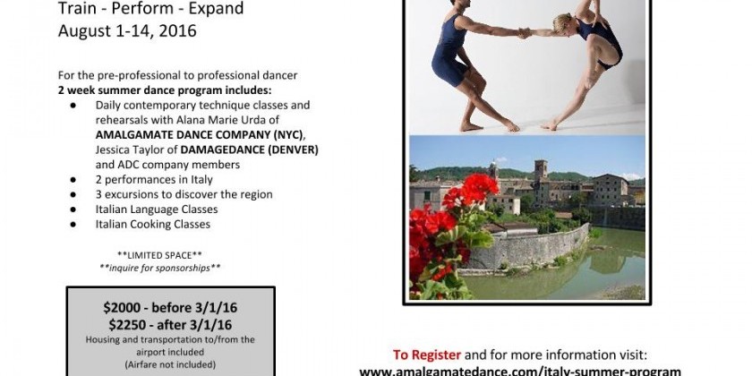 BREAK OUT 2016: dance program in ITALY
