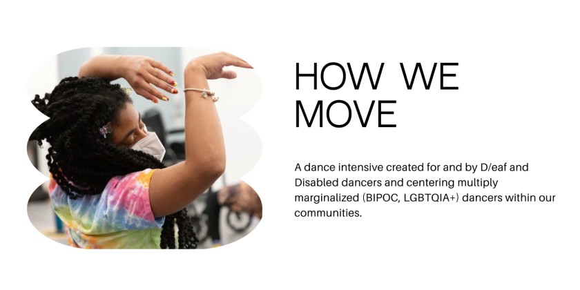DANCE NEWS: Announcing Next 'How We Move' Program for D/deaf & Disabled Dance Artists
