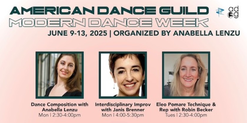 2025 American Dance Guild's Modern Dance Intensive