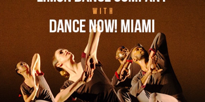 LAKE WORTH, FL: Lim&oacute;n Dance Company joins Dance NOW! Miami Onstage