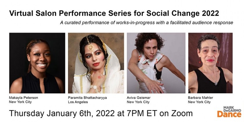 Mark DeGarmo Dance's Virtual Salon Performance Series: Jan 6th, 2022
