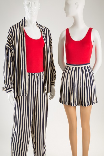 Norma Kamali, man and woman&acirc;&euro;&trade;s costume for In the Upper Room, 1988, lent by American Ballet Theatre. Photograph &Acirc;&copy; The Museum at FIT.