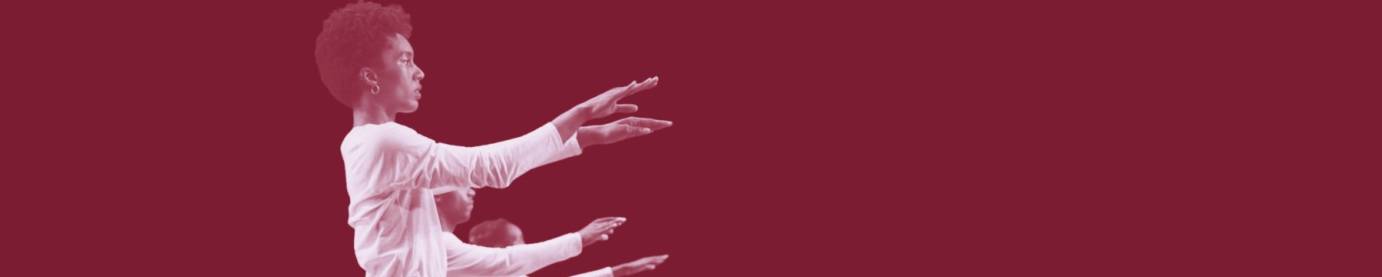 A.I.M's Catherine Ellis Kirk in Trisha Brown's 'Solo Olos'; Photo by Stephen Schreiber